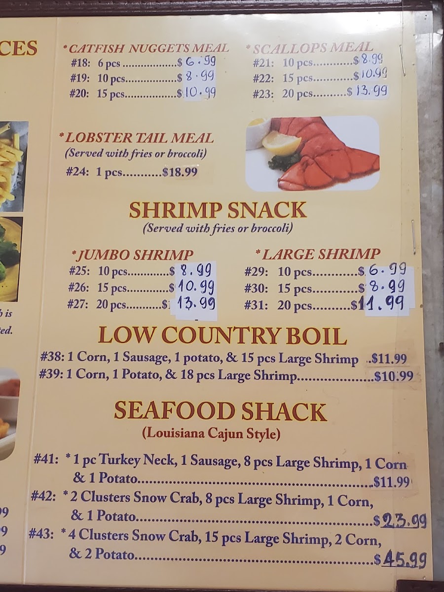 Louisiana Crawfish Menu - Image 2